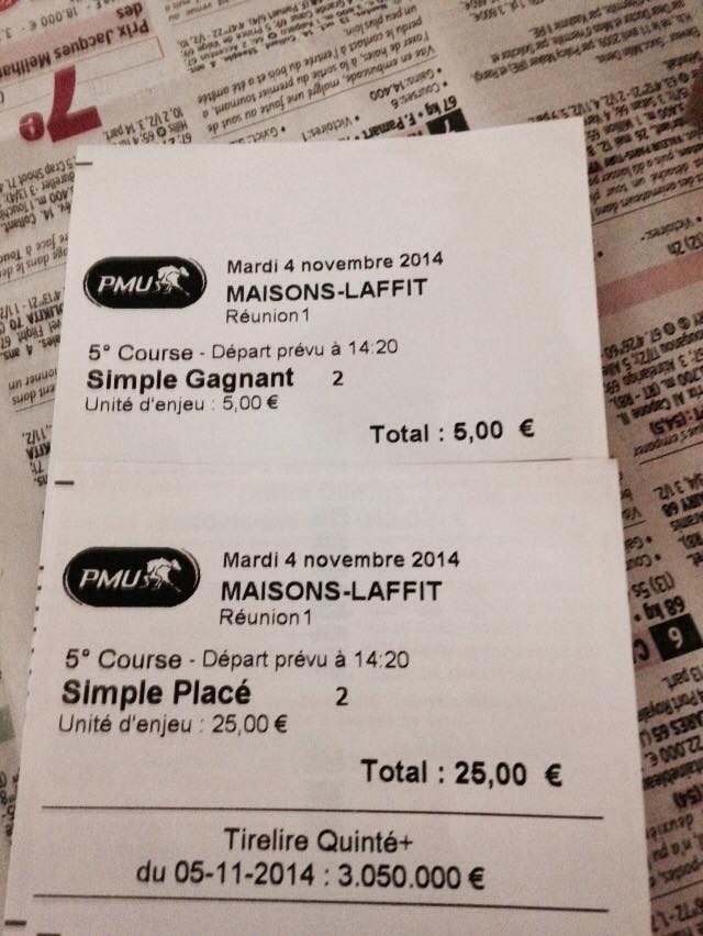 Ticket gagnant