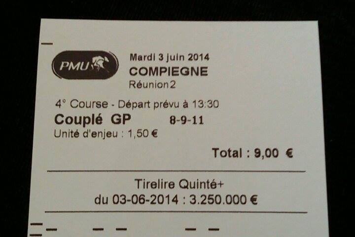 Couplé gagnant placé 28 € 10