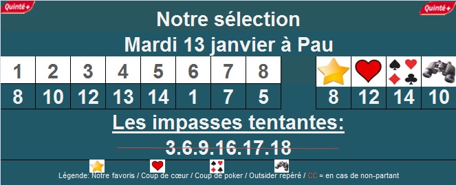 PRONOSTIC QUINTE DE HAIE A PAU