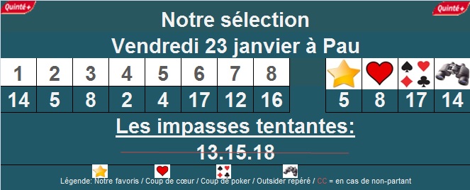 Pronostic quinté à Pau