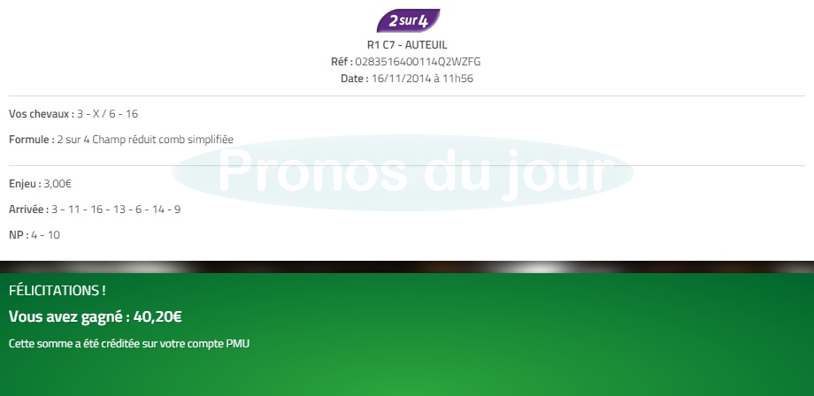 2sur4 gagnant en flexi