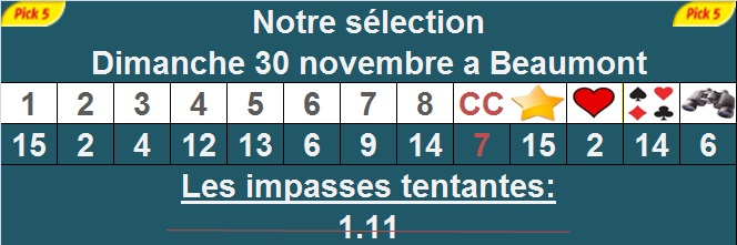 Pronostic pick 5